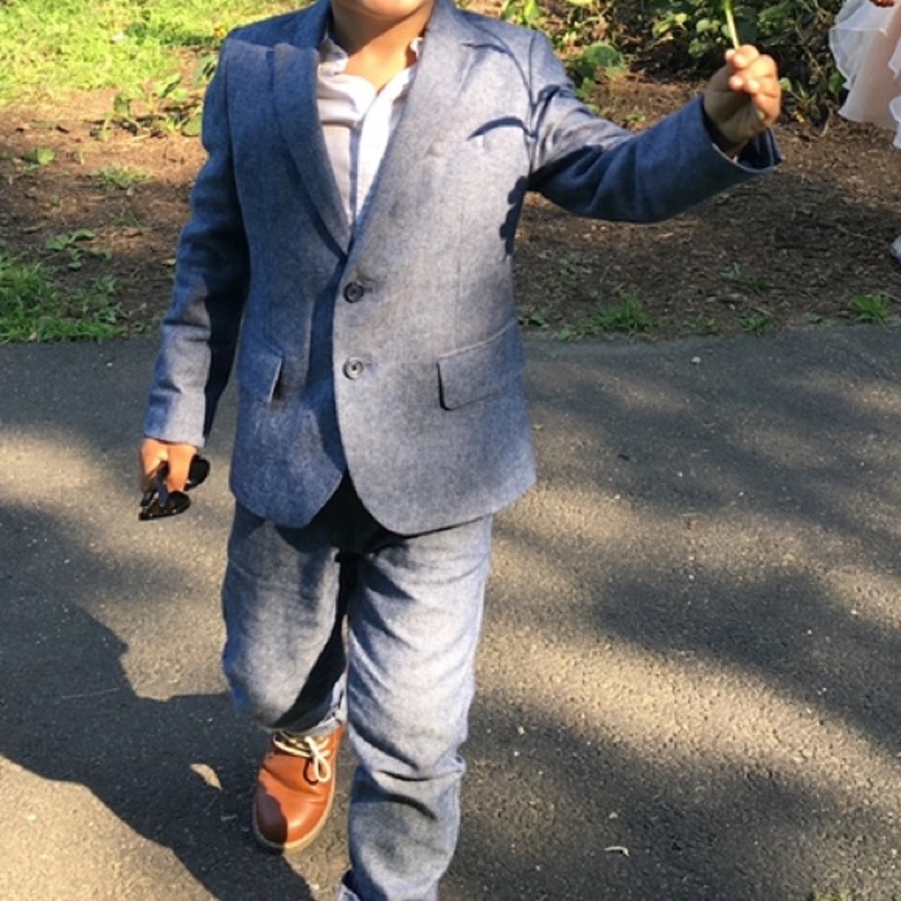 Boys dress pants and matching blazer. From H&M
